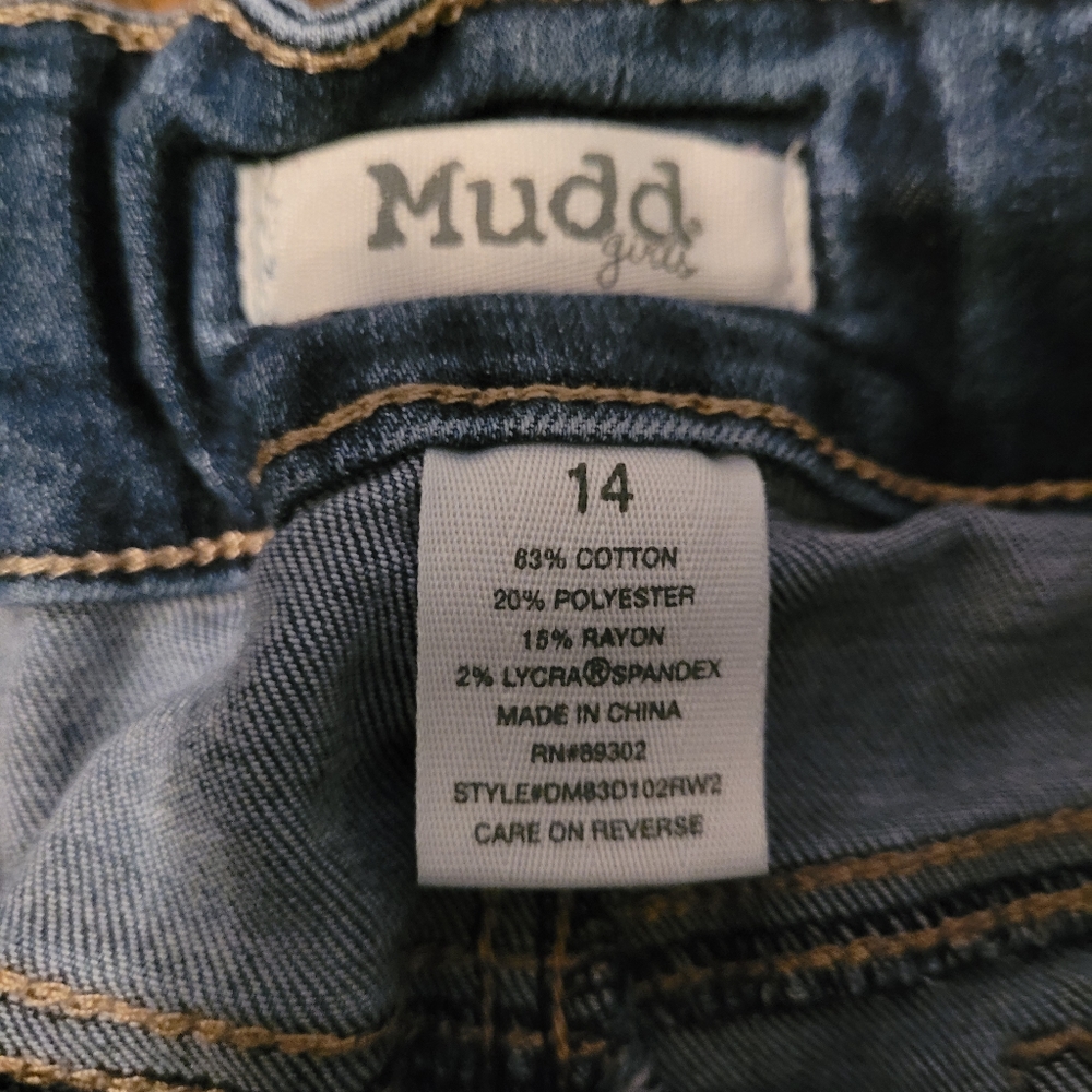 Girls Mudd Jeans. Size 14